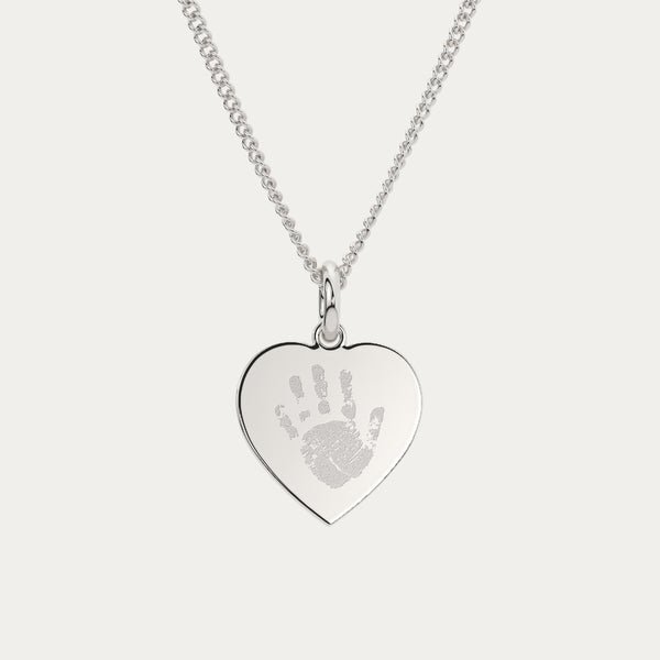 Molly Heart Handprint Footprint Necklace