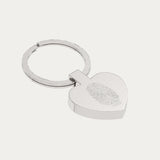 Heart Shaped Fingerprint Keepsake Keyring