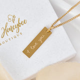 Eliza Actual Handwriting Necklace | Engraved Handwriting | Memorial Jewellery