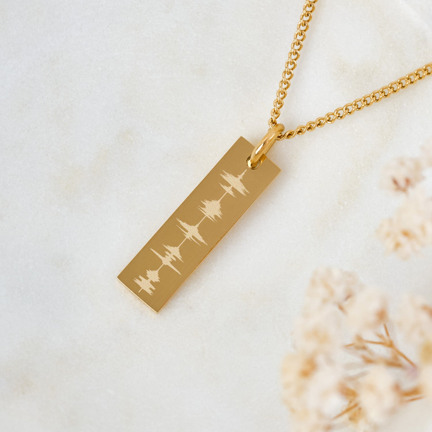 Eliza Gold Soundwave Necklace