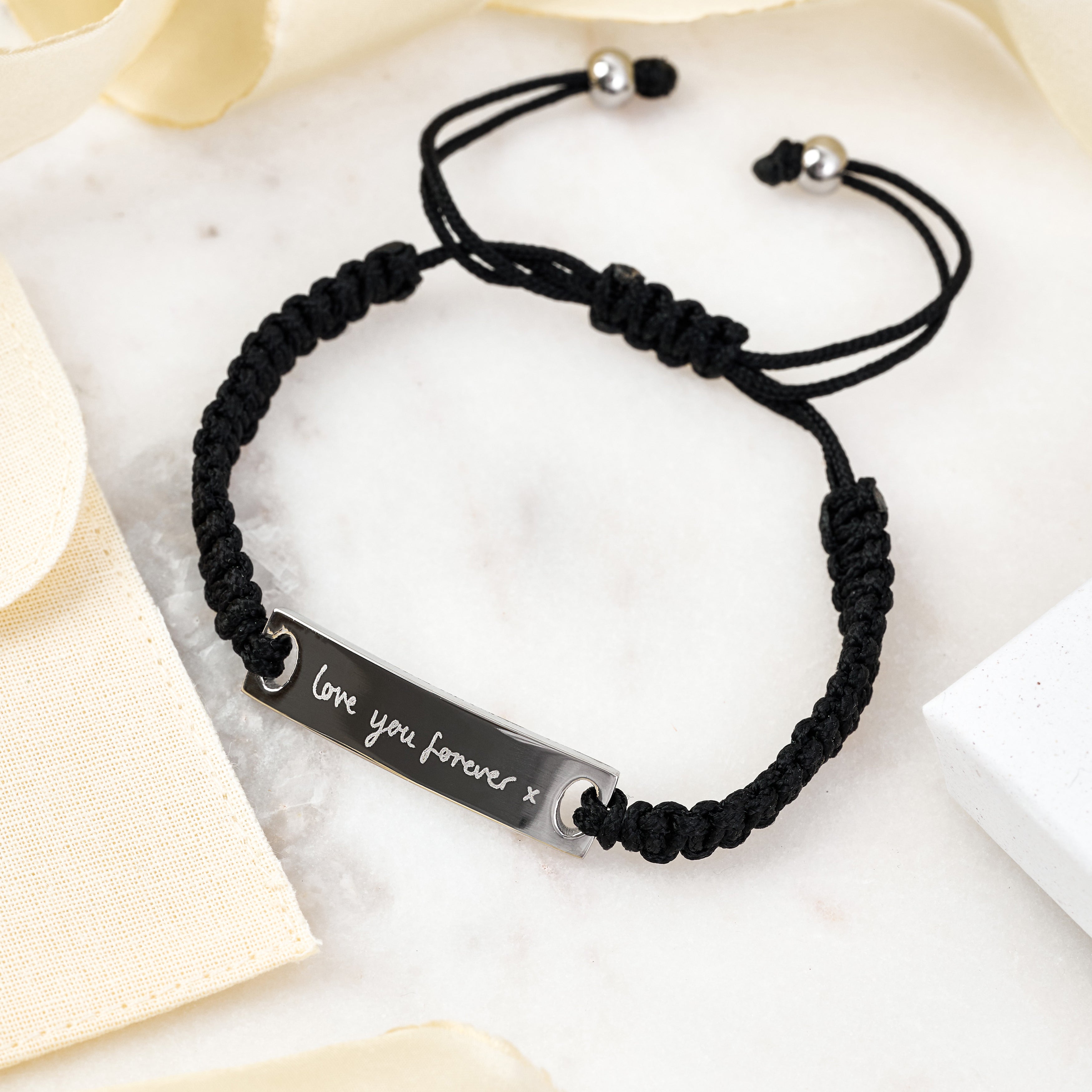 Mens handwriting bracelet hotsell