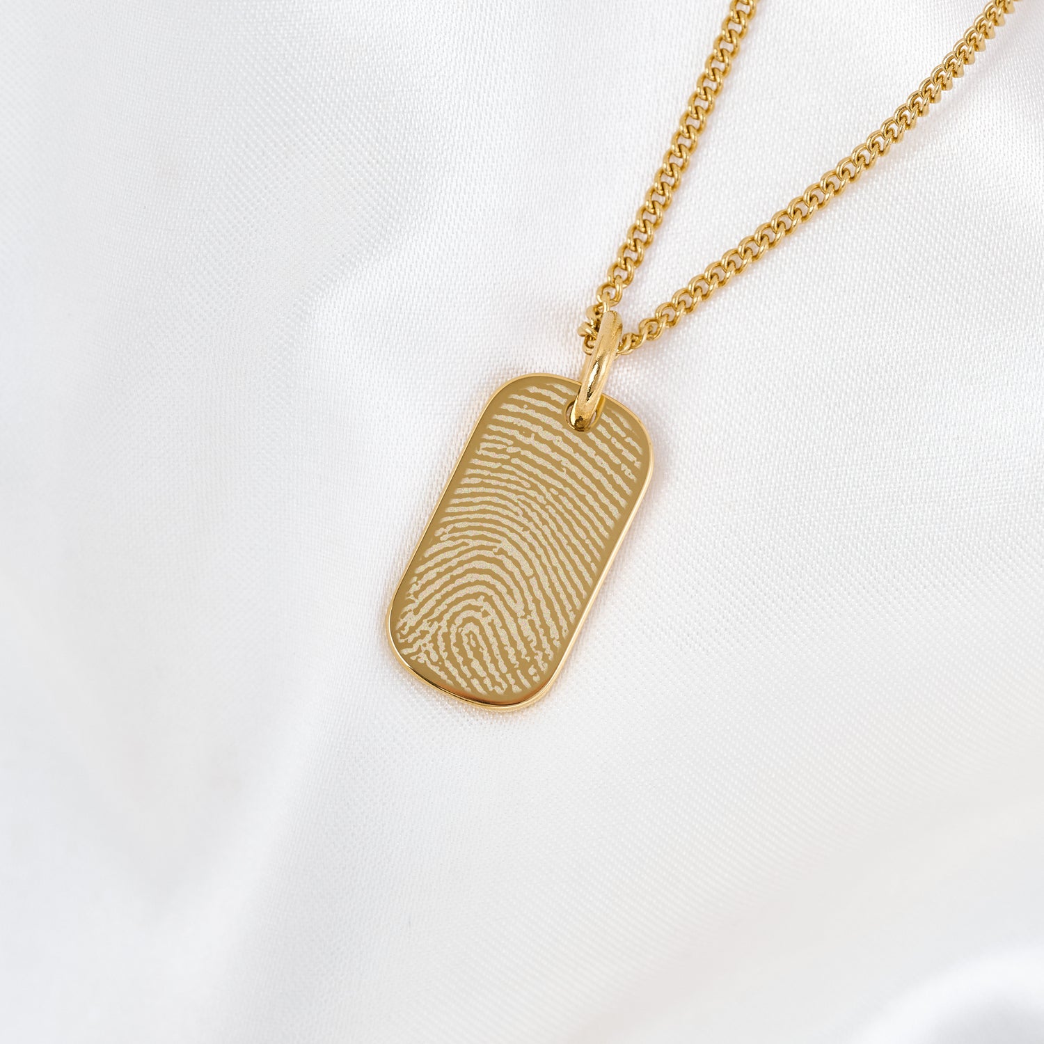 Mini Ella Gold Fingerprint Necklace