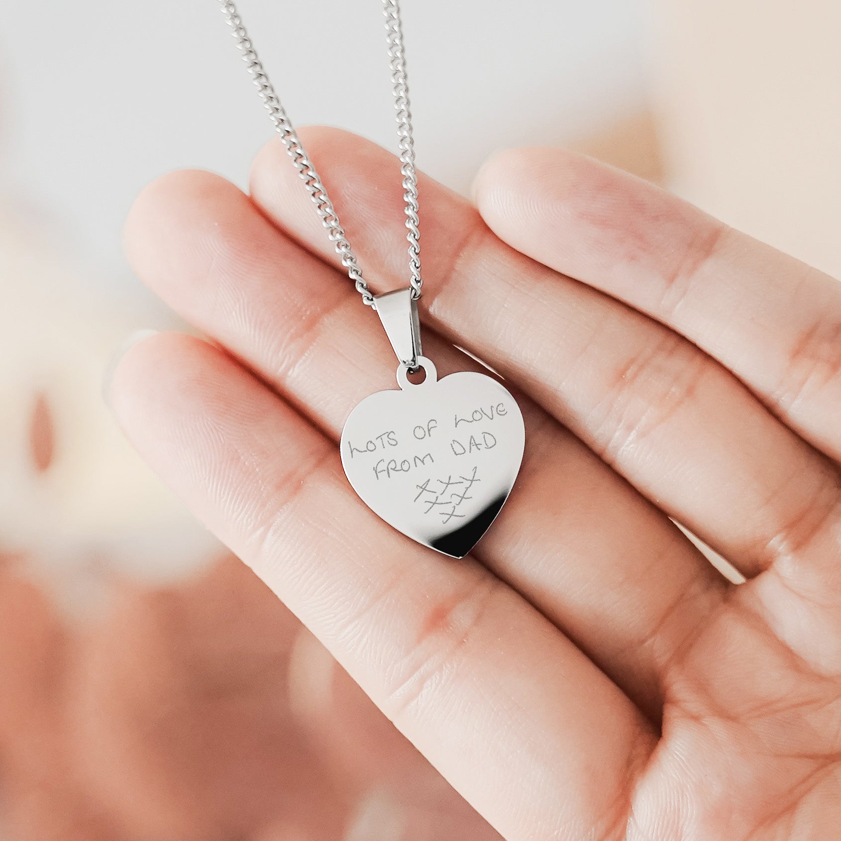 Amazon.com: Personalized Handwriting womens Necklace Handwriting Jewelry,  Custom Signature Necklace - Your Actual Handwriting - 925 Sterling Silver :  Clothing, Shoes & Jewelry
