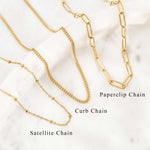 Chain options: paperclip, curb and satellite