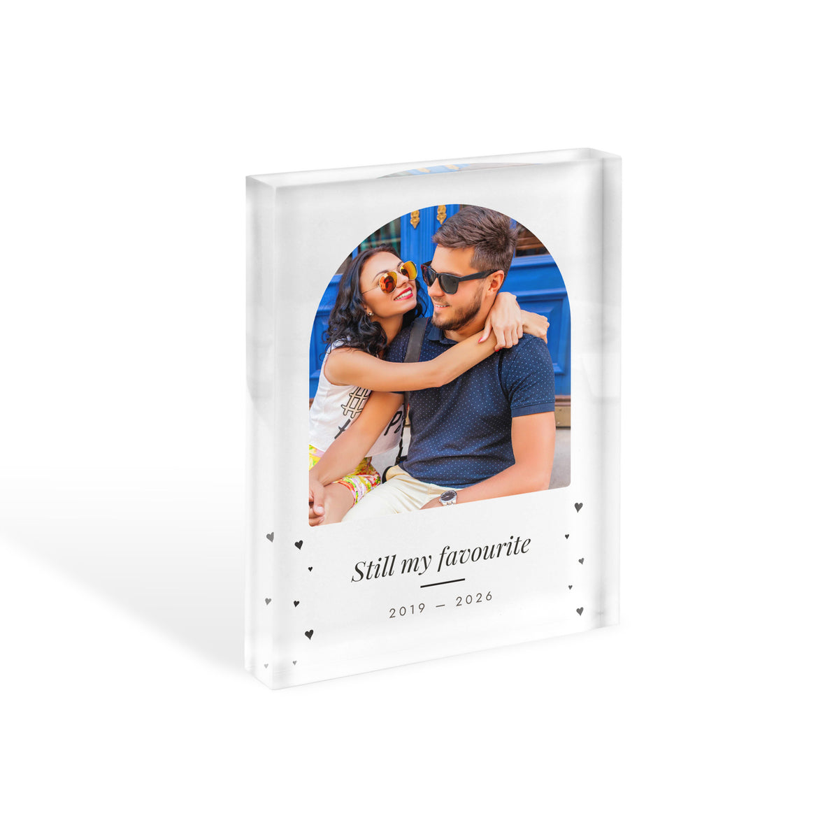 ANN-02 personalised acrylic photo block