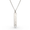 Actual Handwriting Bar Cremation Urn Necklace [engraver]