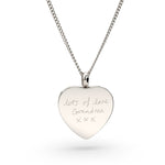 Actual Handwriting Heart Cremation Urn Necklace [engraver]