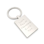 Actual Handwriting Rectangle Keepsake Keyring [engraver]