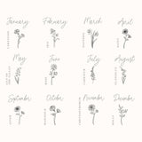 Mini Ella Birth Flower Necklace