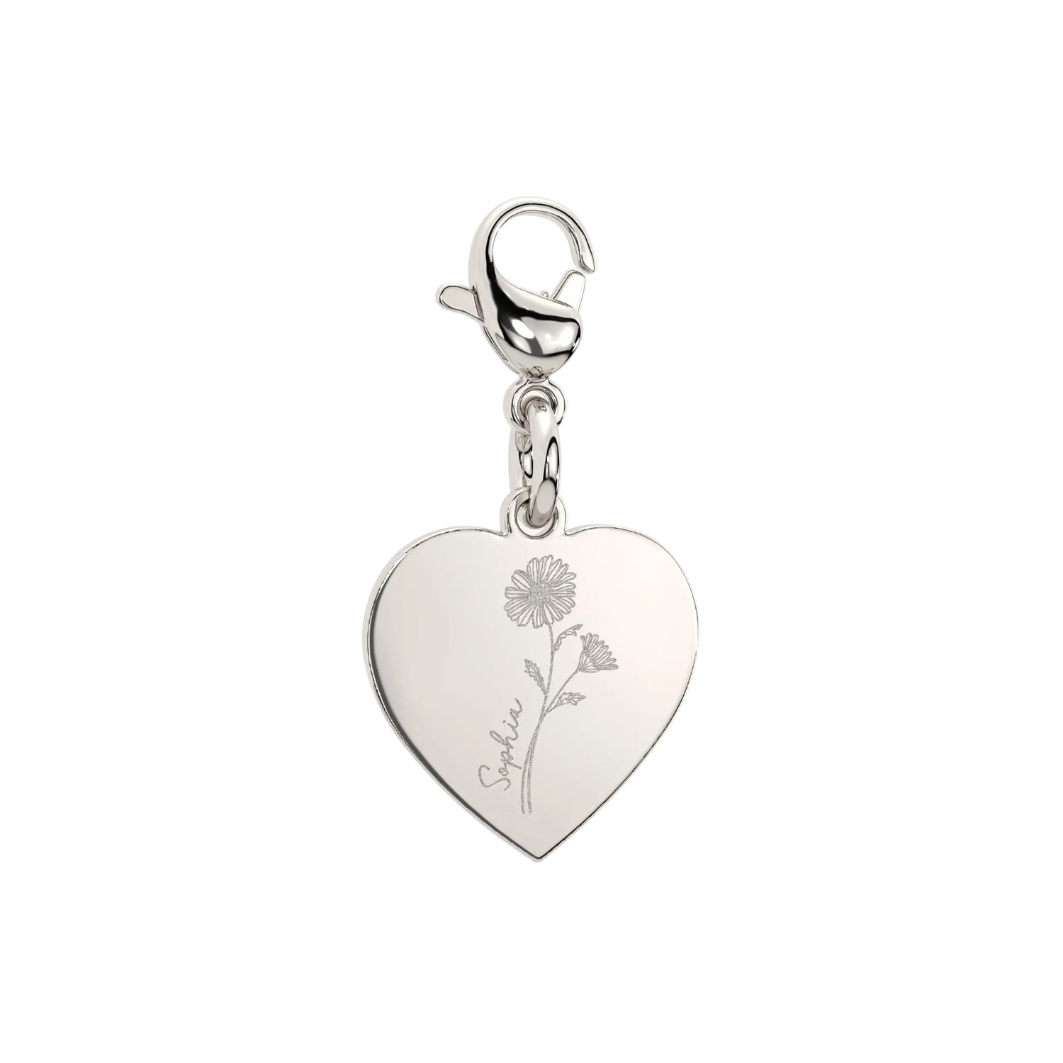 Molly Heart Birth Flower Charm