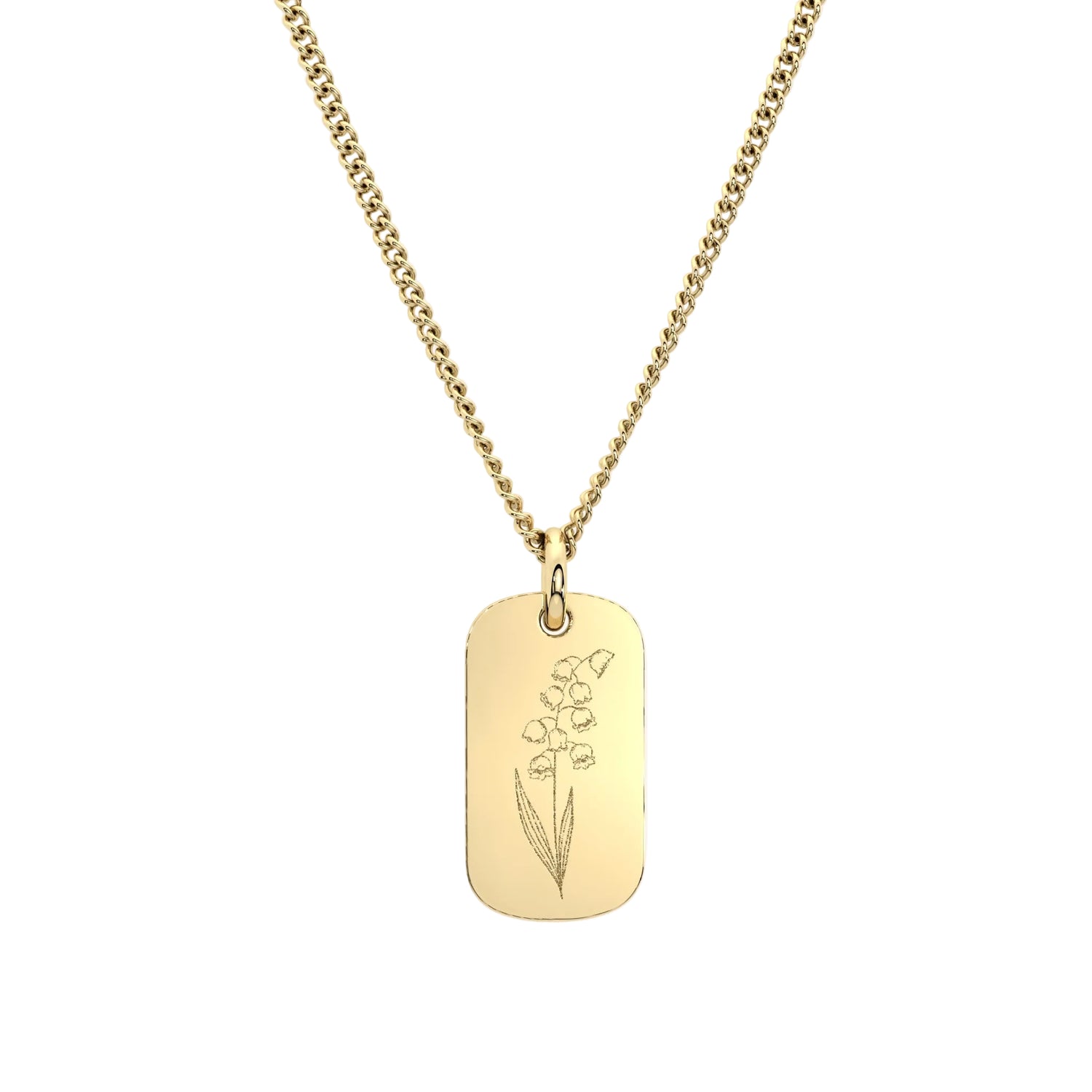 Mini Ella Gold Birth Flower Necklace