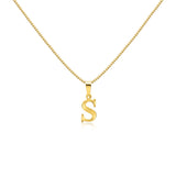 Roman Initial Curb Necklace