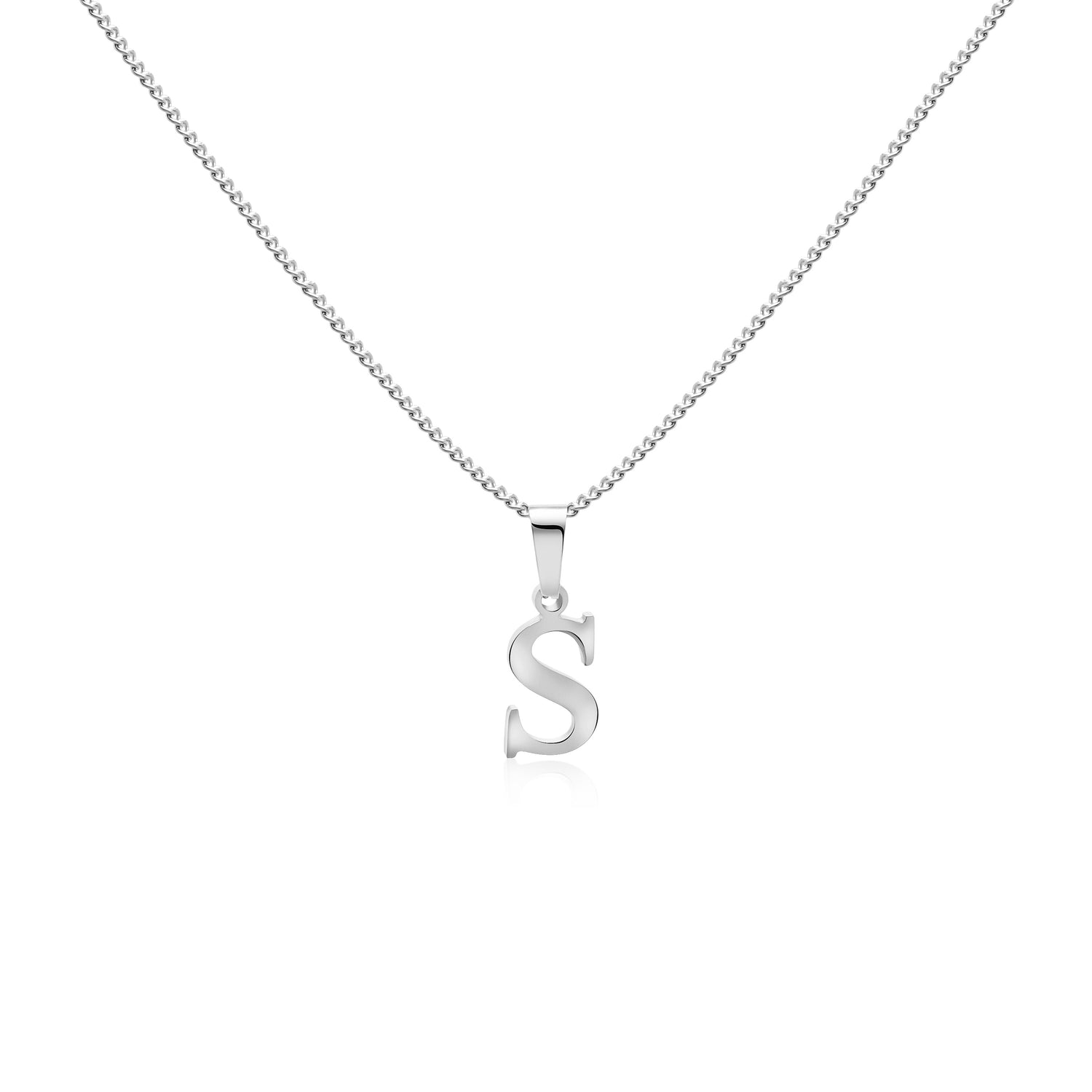 Roman Initial Curb Necklace