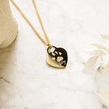 Lucy Heart Paw / Nose Print Necklace