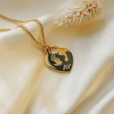 Lucy Heart Handprint / Footprint Necklace