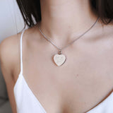 Actual Handwriting Heart Cremation Urn Necklace