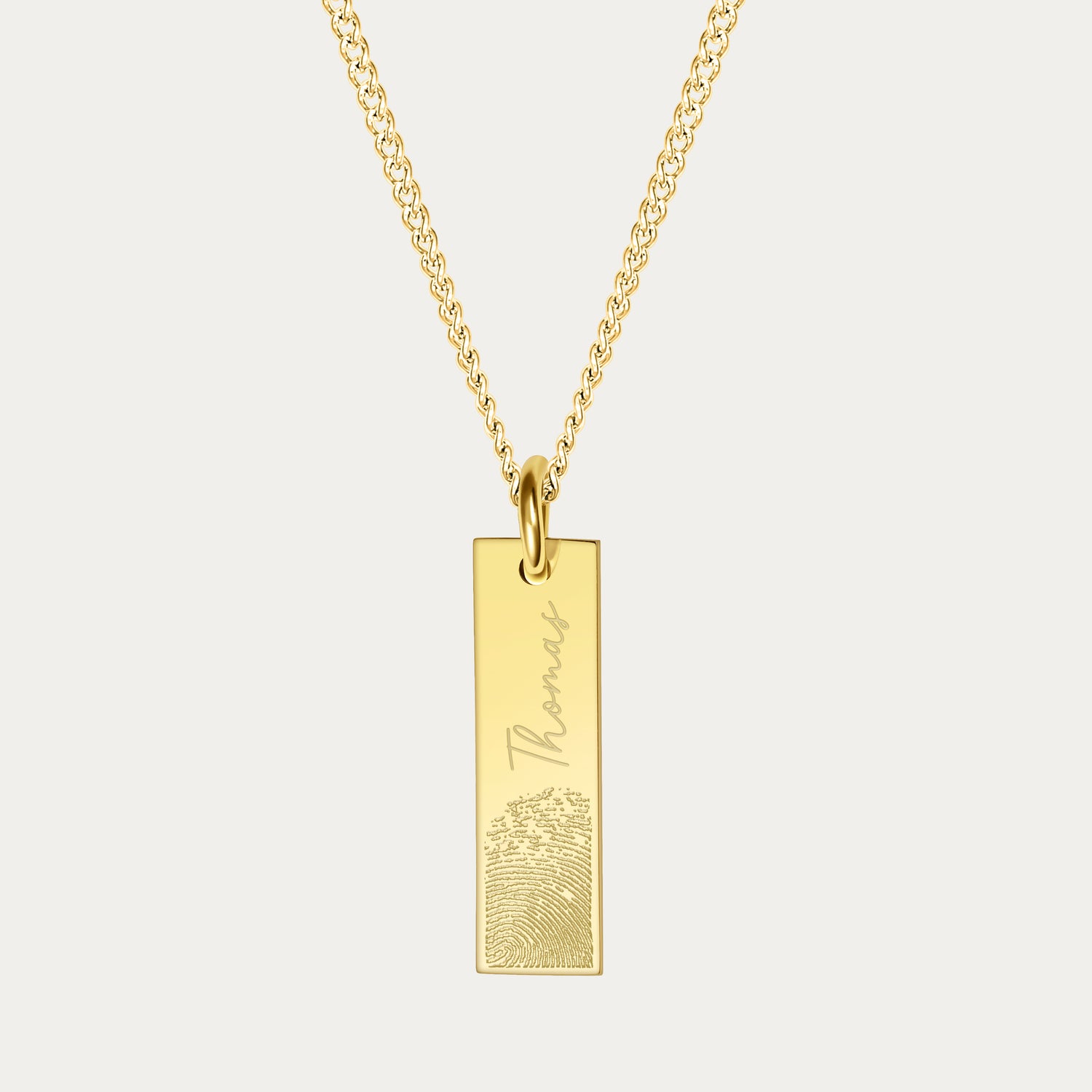 Eliza Gold Fingerprint Necklace
