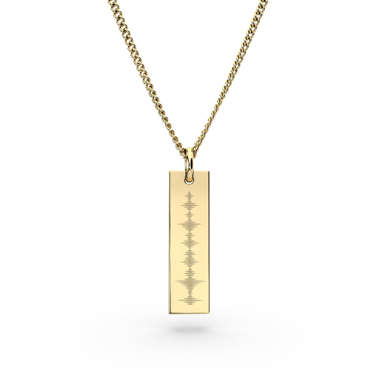 Eliza Gold Soundwave Necklace [engraver]
