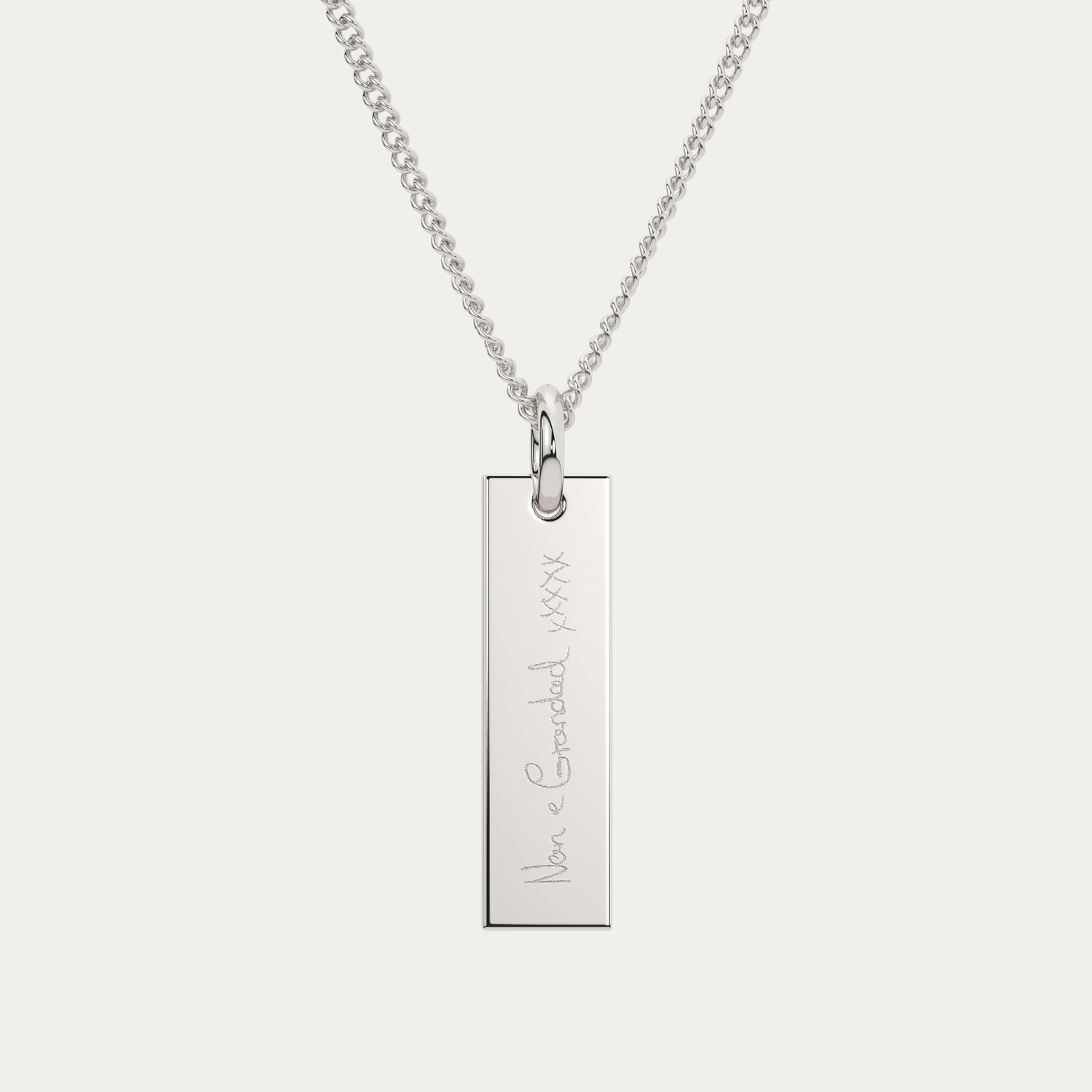 Eliza Silver Actual Handwriting Necklace