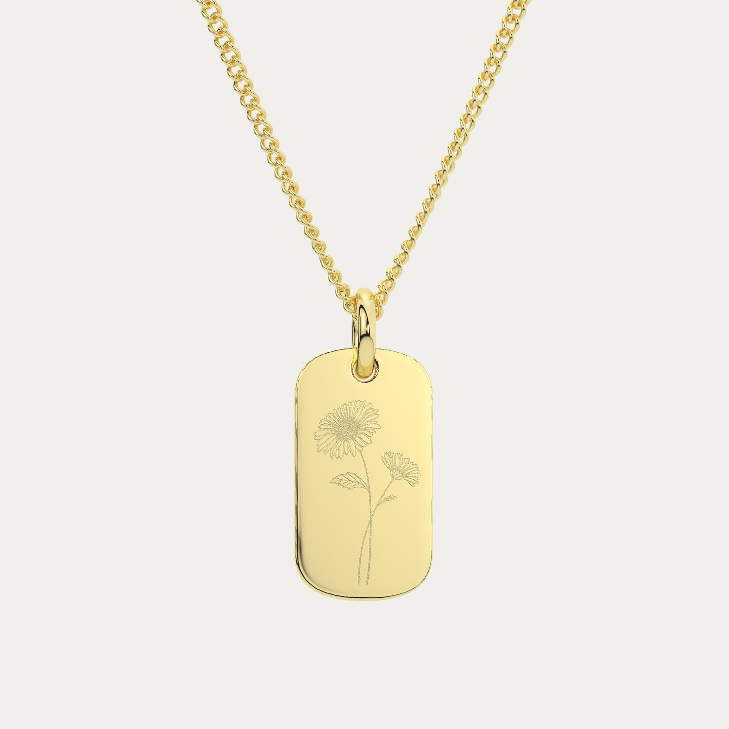 Mini Ella Gold Birth Flower Necklace