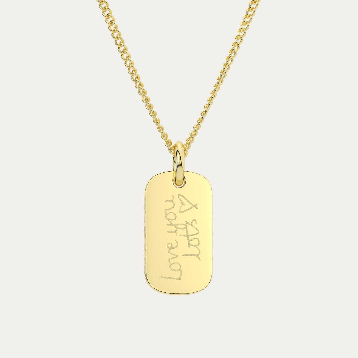 Mini Ella Gold Actual Handwriting Necklace