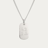 Mini Ella Silver Actual Handwriting Necklace