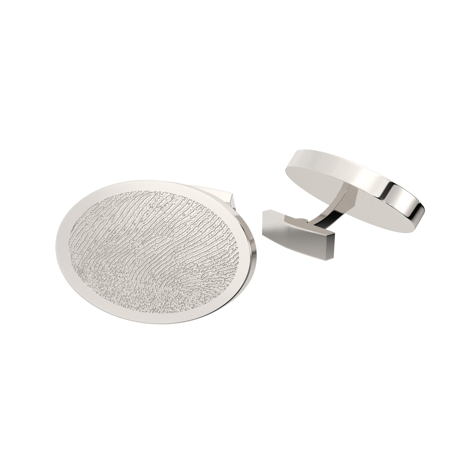 Oval Fingerprint Cufflinks