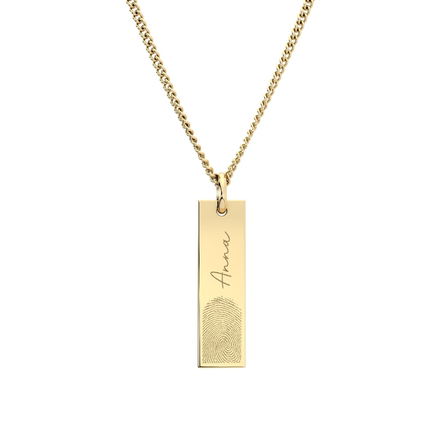 Eliza Gold Fingerprint Necklace