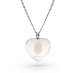 Fingerprint Heart Cremation Urn Necklace [engraver]