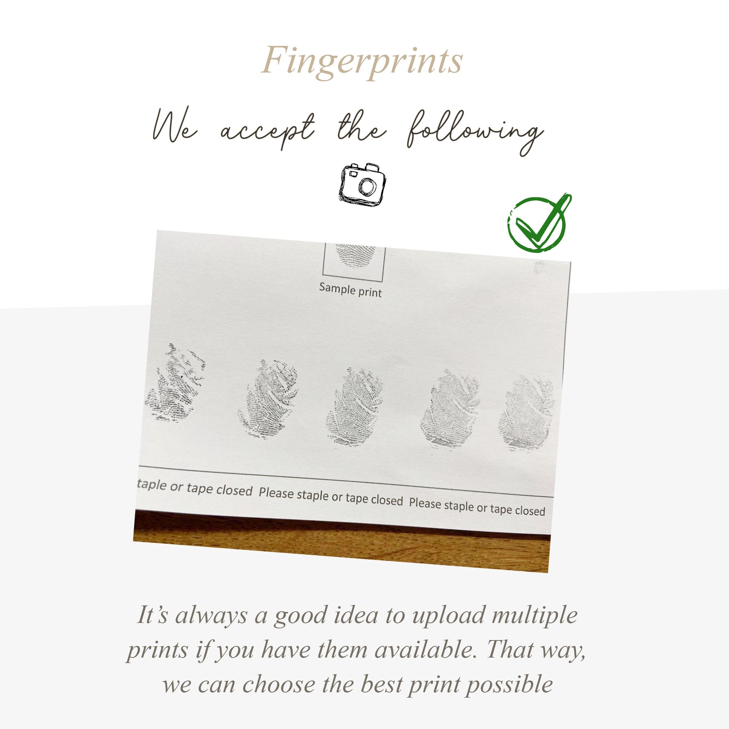 Rectangle Fingerprint Keepsake Keyring