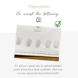 Rectangle Fingerprint Cufflinks