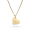 Florence Heart Gold Actual Handwriting Necklace [engraver]