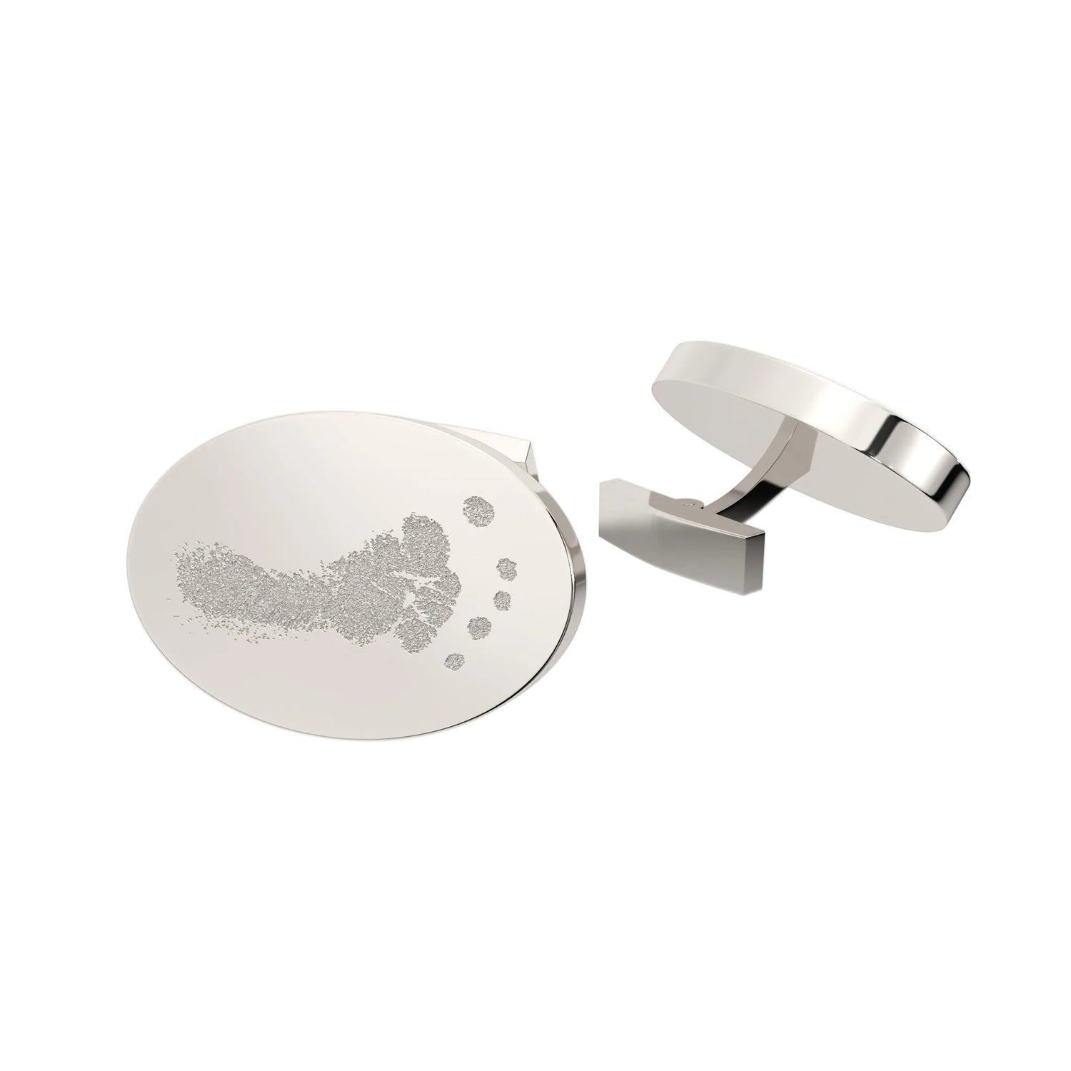 Oval Handprint / Footprint Cufflinks