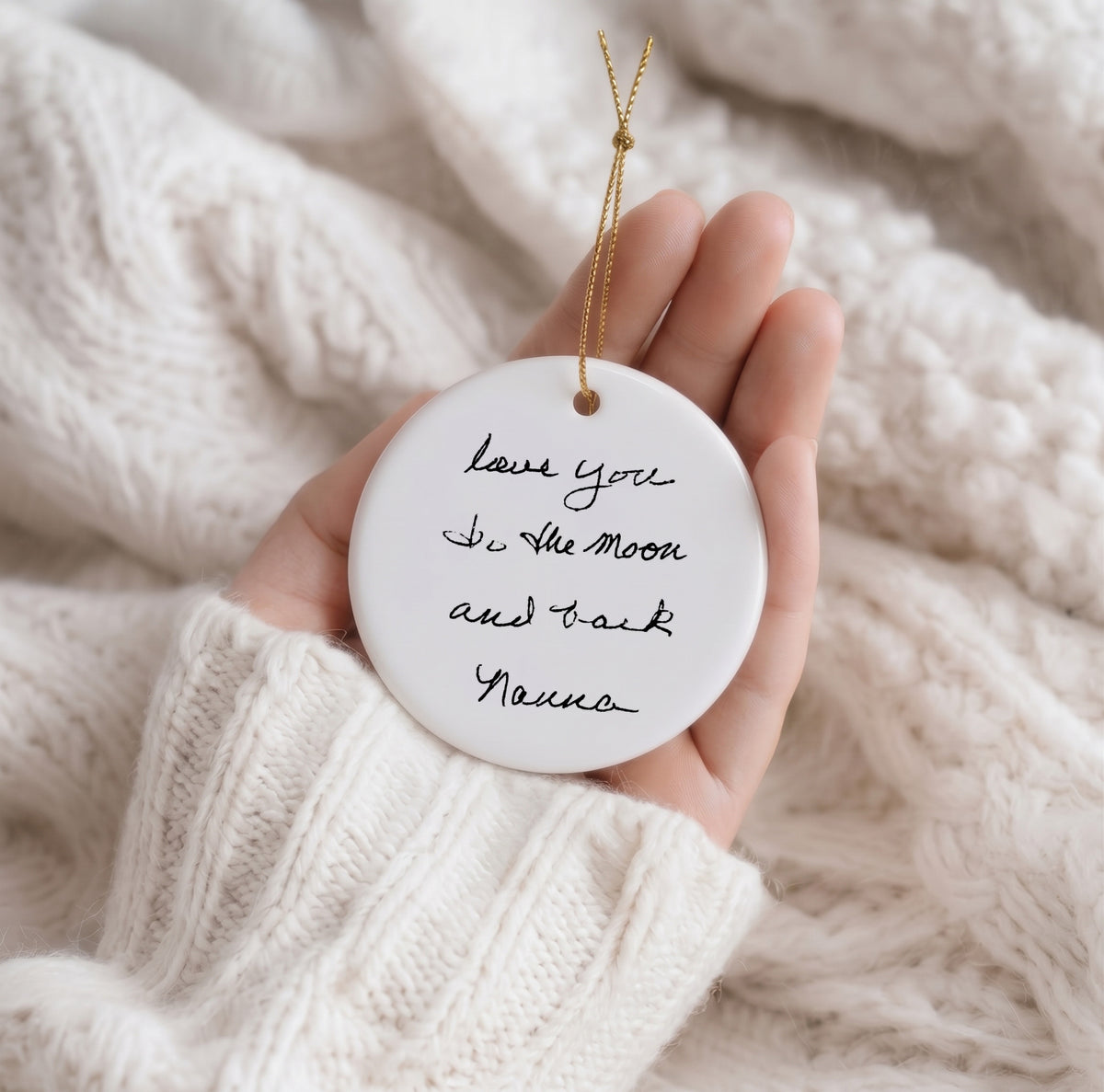 Actual Handwriting Tree Decoration