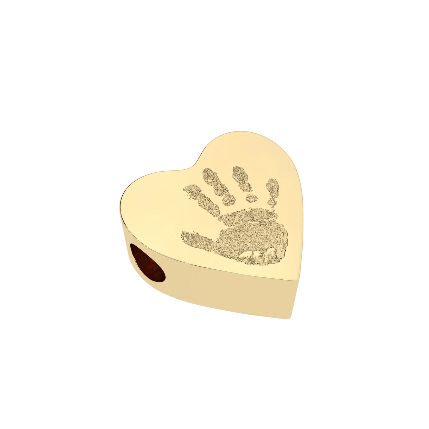 Melissa Handprint / Footprint Gold Heart Pandora Charm