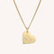 Florence Heart Gold Actual Handwriting Necklace