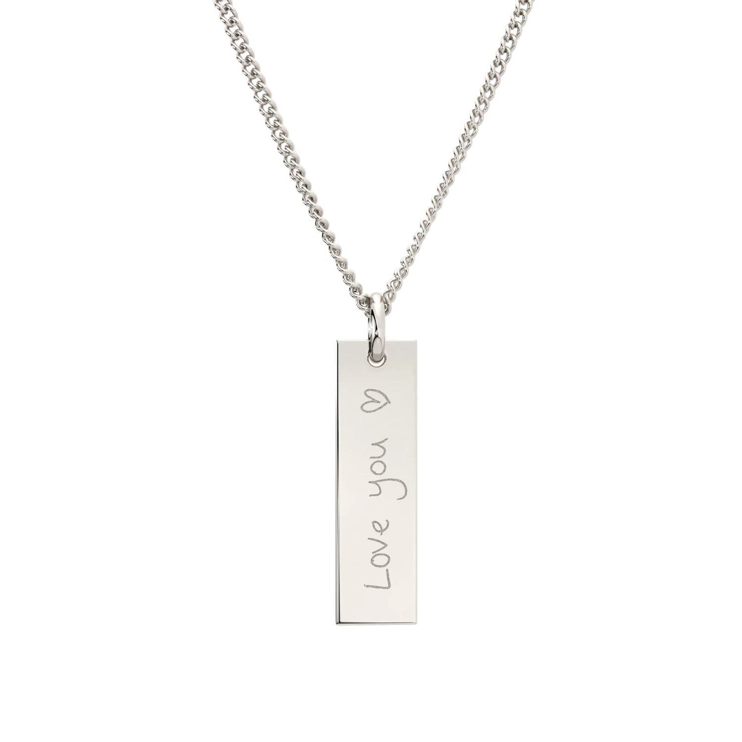 Eliza Silver Actual Handwriting Necklace