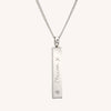 Actual Handwriting Bar Cremation Urn Necklace