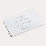 Actual Handwriting Keepsake Card