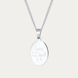 Lisa Oval Actual Handwriting Necklace