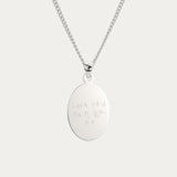 Lisa Oval Actual Handwriting Necklace