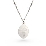 Lisa Oval Actual Handwriting Necklace [engraver]