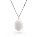 Lisa Oval Fingerprint Necklace [engraver]