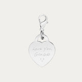 Lucy Heart Silver Actual Handwriting Charm