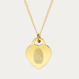 Lucy Heart Gold Fingerprint Necklace