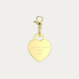 Lucy Heart Gold Actual Handwriting Charm