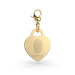 Lucy Heart Gold Fingerprint Charm [engraver]
