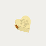 Melissa Paw / Nose Print Gold Heart Pandora Charm
