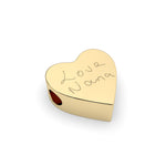 Melissa Handwriting Gold Heart Pandora Charm [engraver]