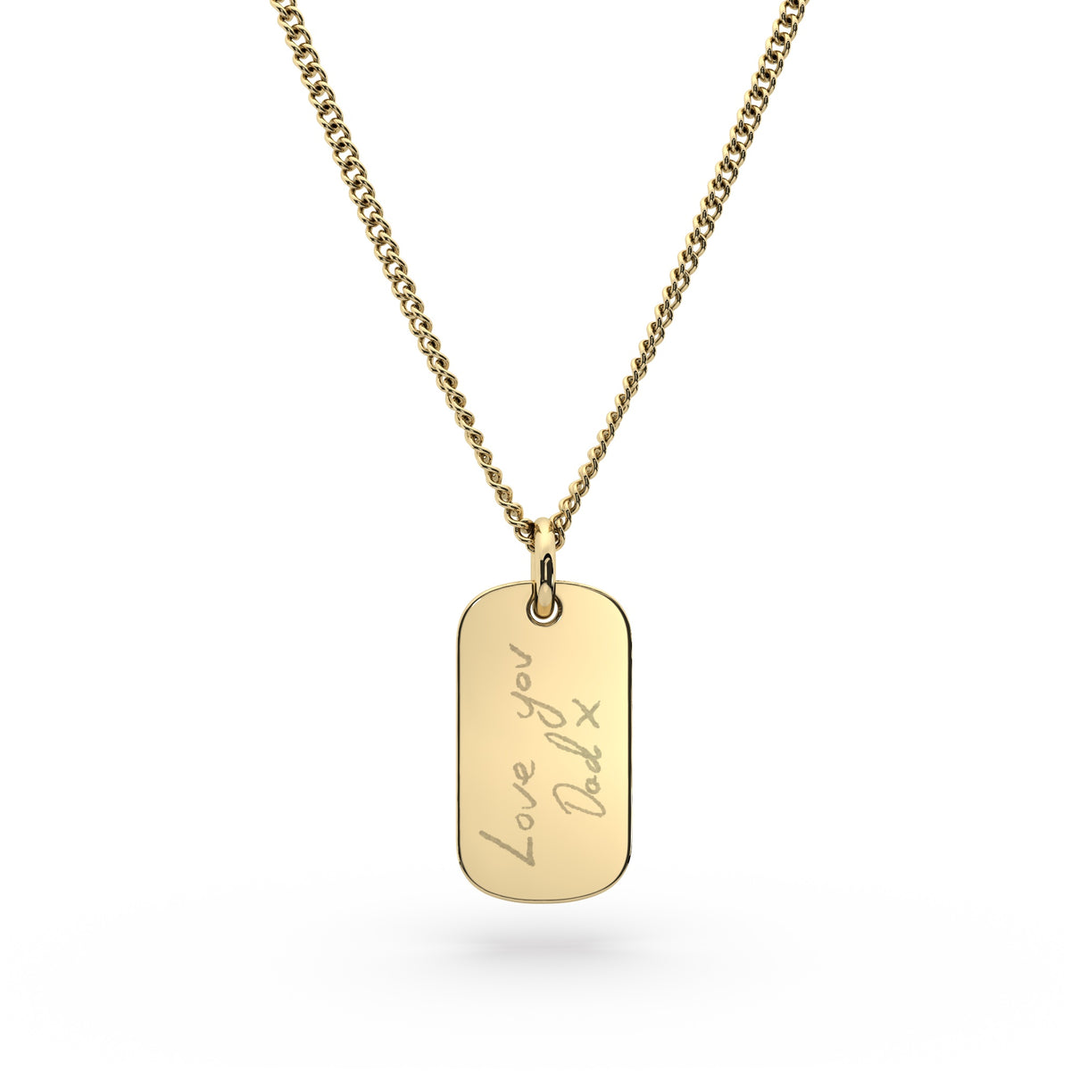 Mini Ella Gold Actual Handwriting Necklace [engraver]